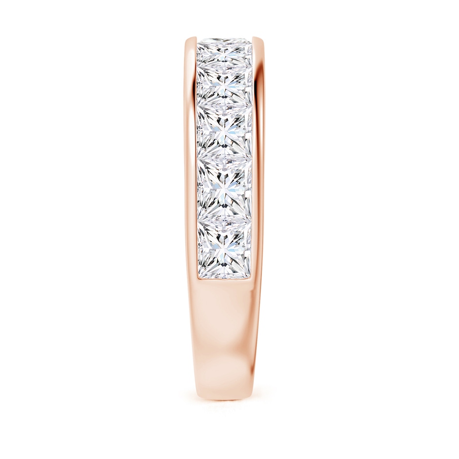 3.5mm GVS2 Eleven Stone Channel-Set Princess Diamond Wedding Ring in Rose Gold side 299