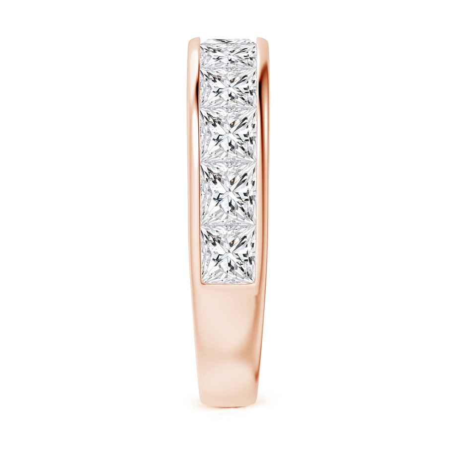 3.5mm HSI2 Eleven Stone Channel-Set Princess Diamond Wedding Ring in Rose Gold side 299
