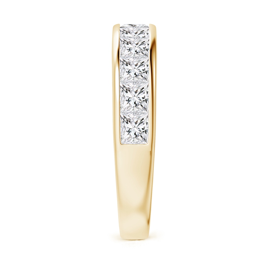 3mm HSI2 Eleven Stone Channel-Set Princess Diamond Wedding Ring in Yellow Gold side 299