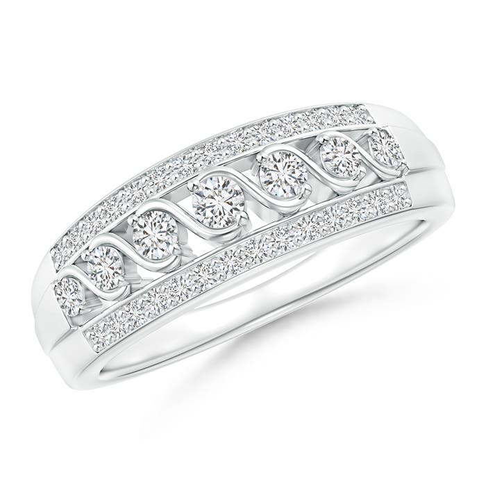 H, SI2 / 0.46 CT / 14 KT White Gold