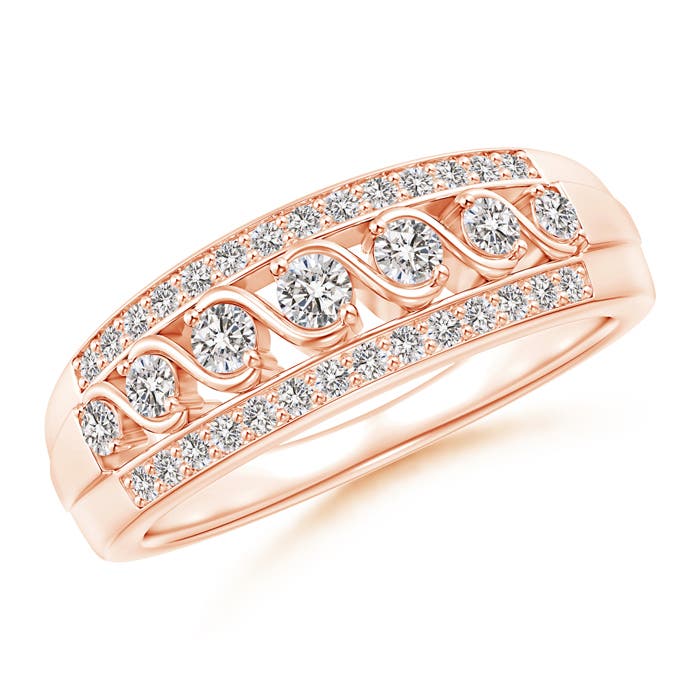 I-J, I1-I2 / 0.46 CT / 14 KT Rose Gold