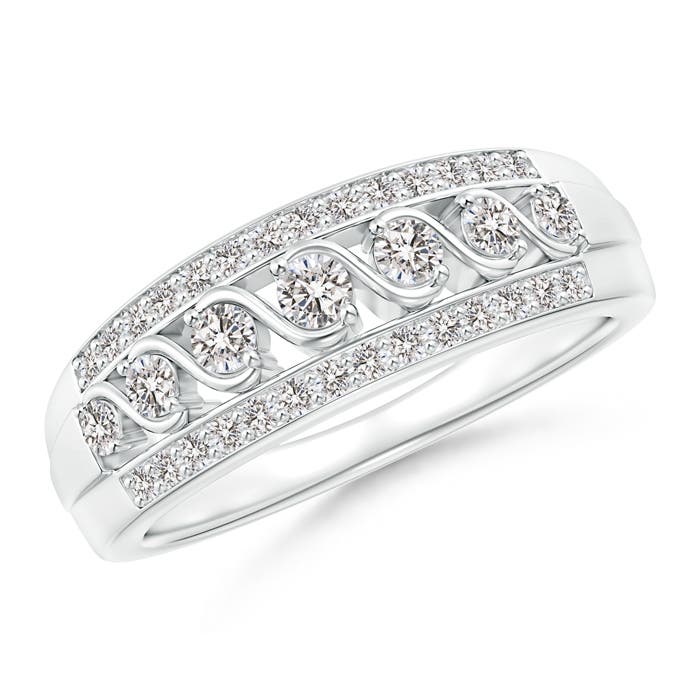 I-J, I1-I2 / 0.46 CT / 14 KT White Gold