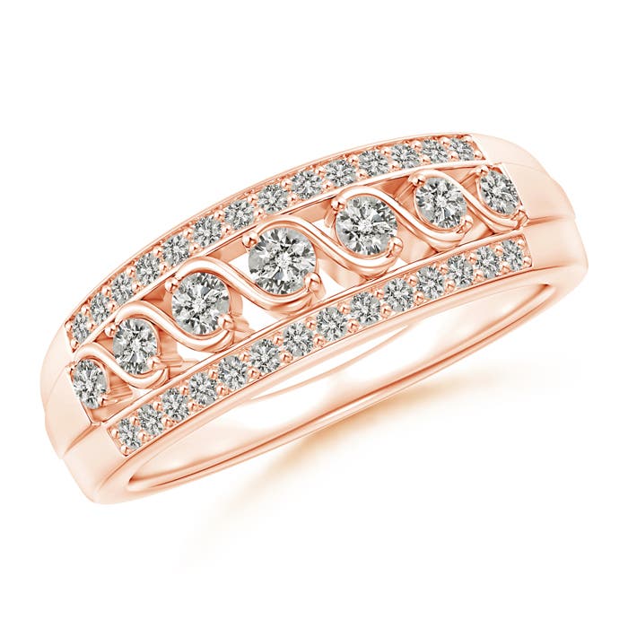 K, I3 / 0.46 CT / 14 KT Rose Gold