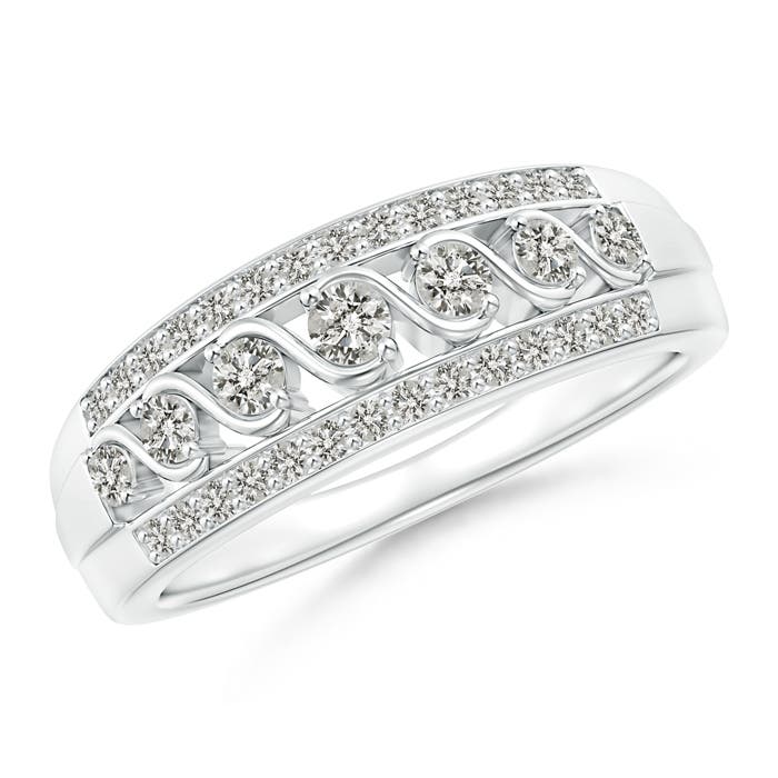 K, I3 / 0.46 CT / 14 KT White Gold