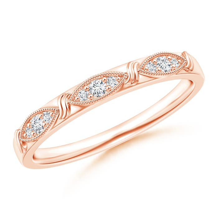 G, VS2 / 0.1 CT / 14 KT Rose Gold