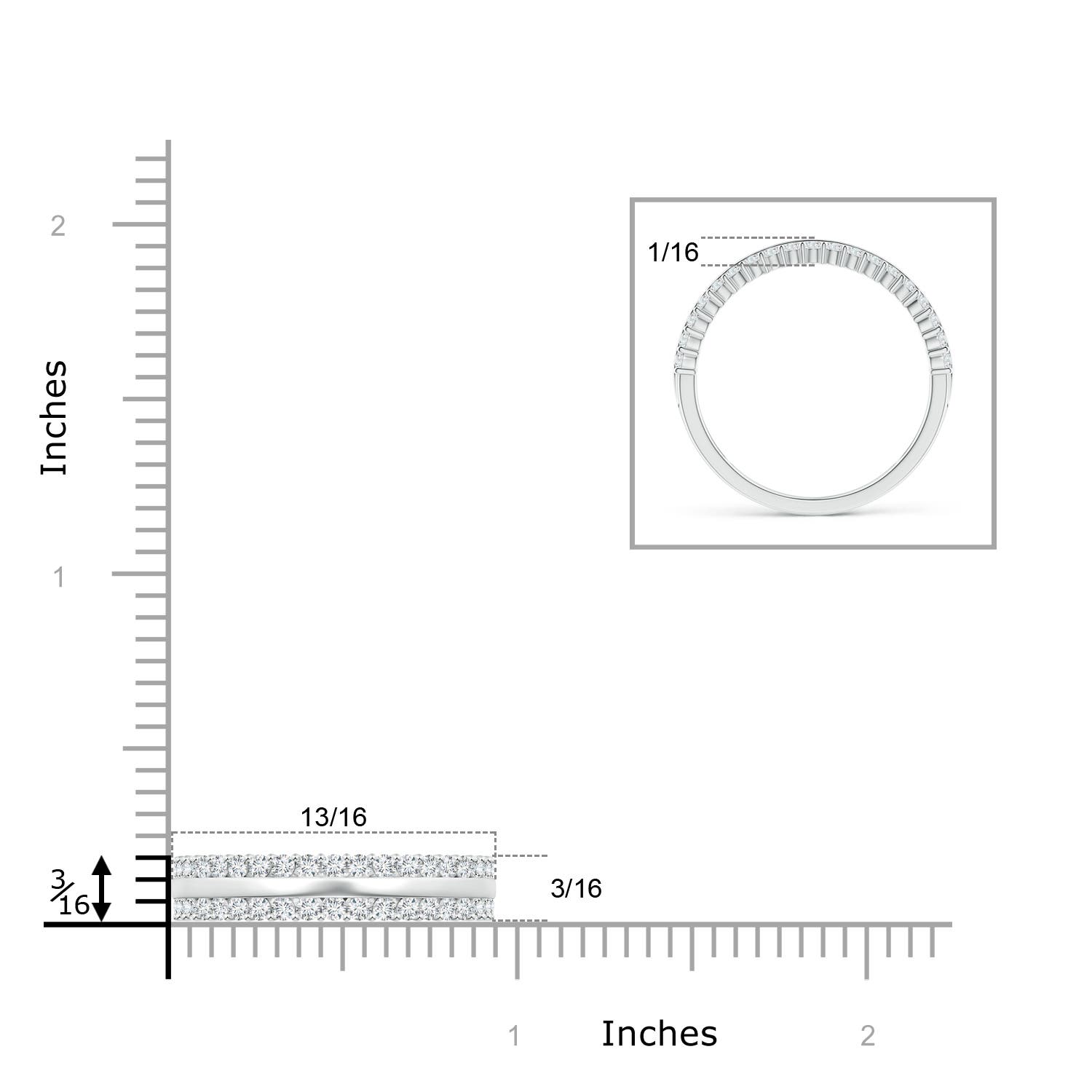 G, VS2 / 0.46 CT / 14 KT White Gold