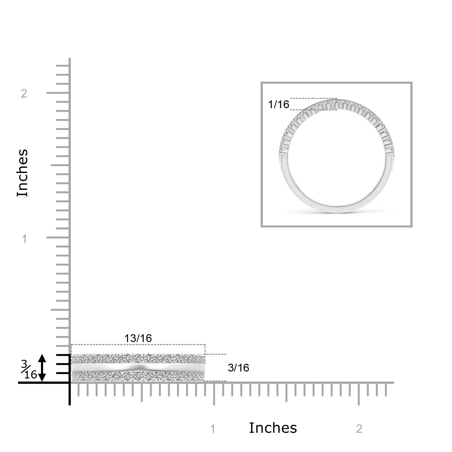 K, I3 / 0.46 CT / 14 KT White Gold