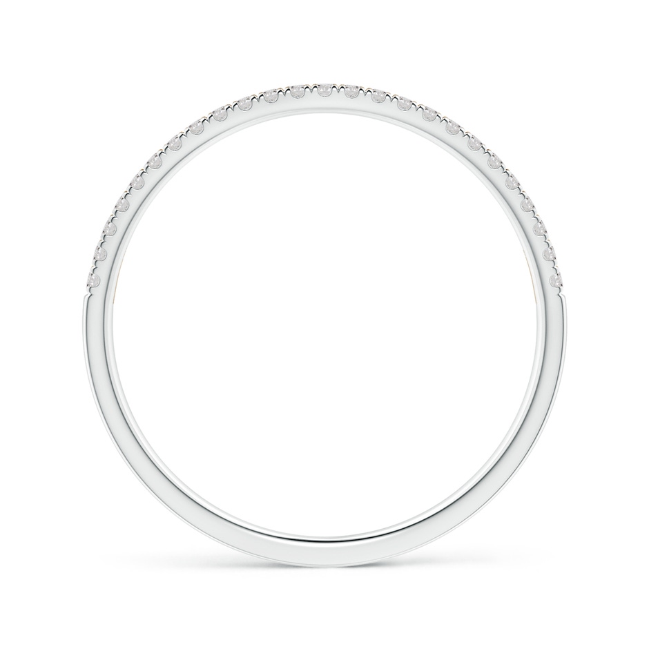 1mm IJI1I2 U-Pavé Set Diamond Wedding Band in Two Tone Gold in White Gold Yellow Gold side-1