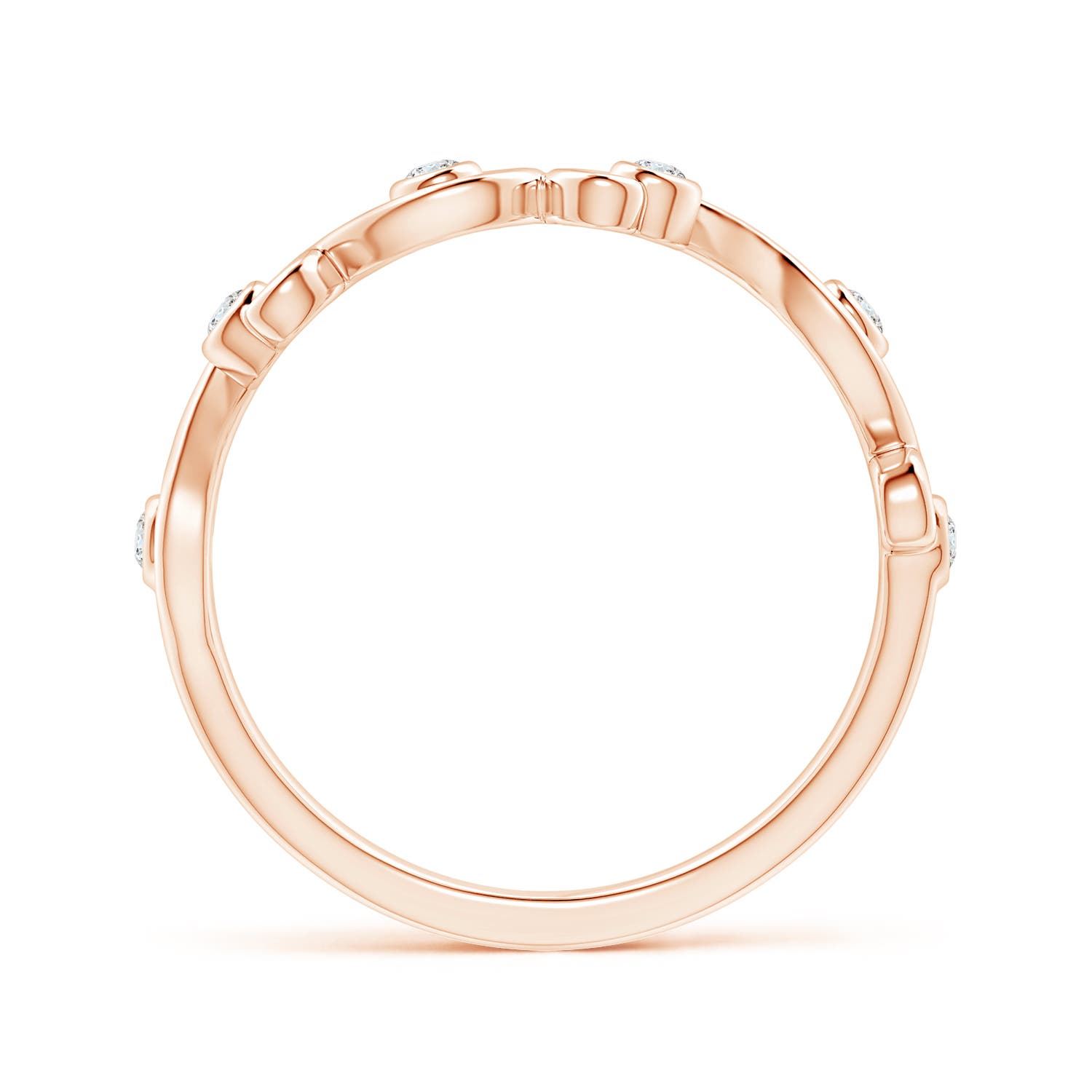 F-G, VS / 0.13 CT / 14 KT Rose Gold