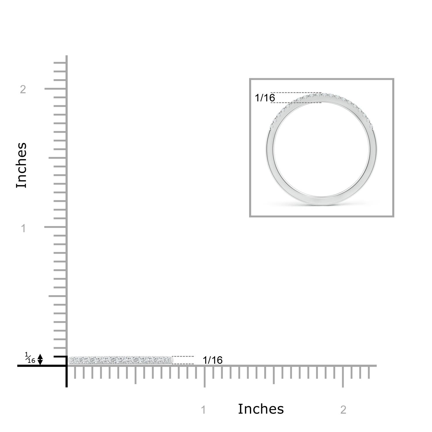 G-H VS / 0.12 CT / 14 KT White Gold