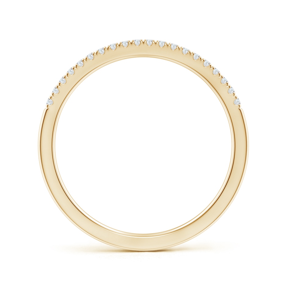 1.1mm GHVS Classic Diamond Half Eternity Women's Wedding Band in Yellow Gold side-1