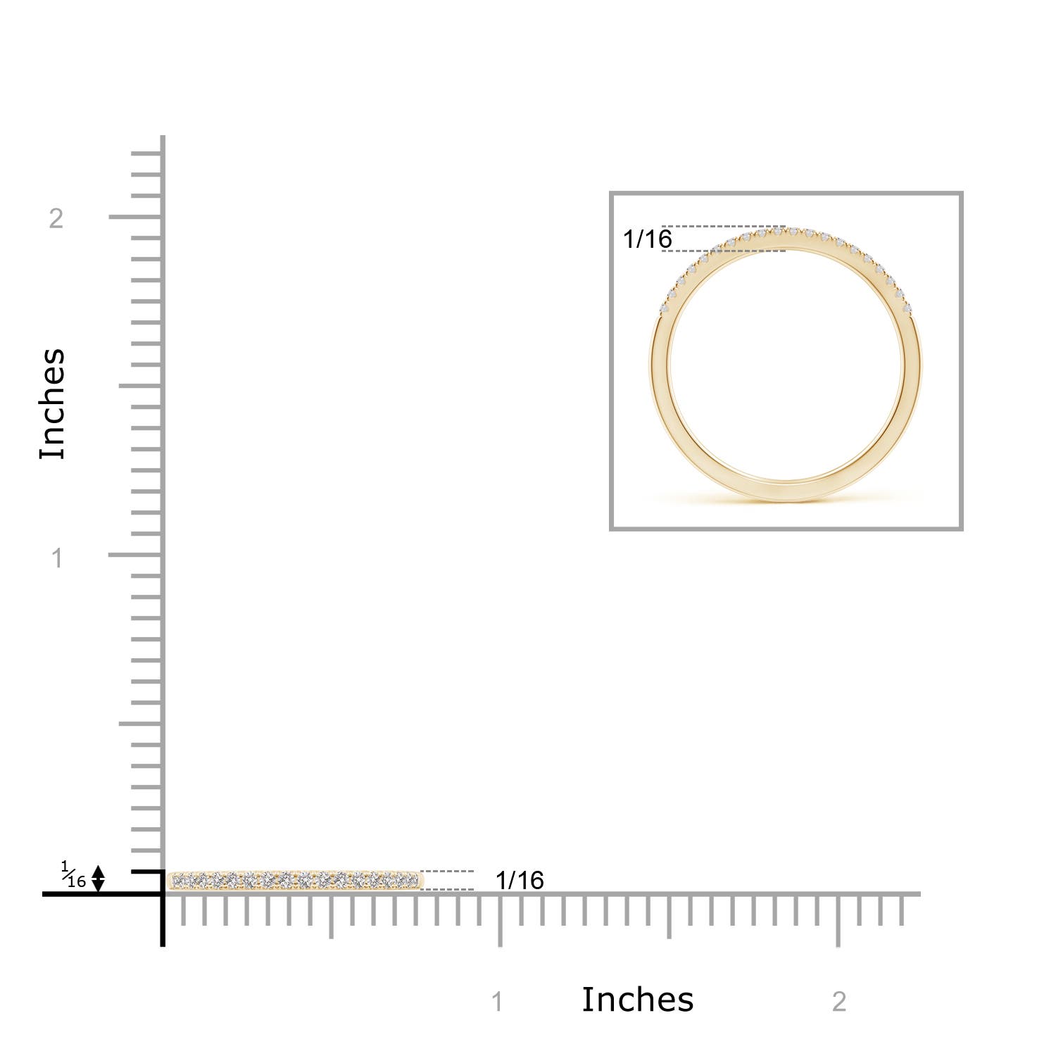 I I1 / 0.12 CT / 14 KT Yellow Gold