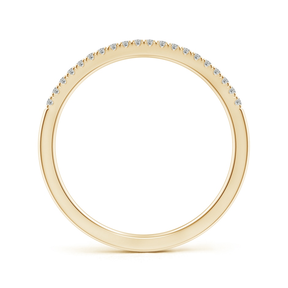 1.1mm JI2 Classic Diamond Half Eternity Women's Wedding Band in Yellow Gold side-1