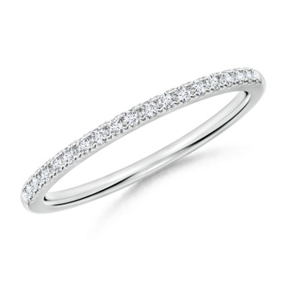 1.2mm GHVS Classic Diamond Half Eternity Women's Wedding Band in P950 Platinum