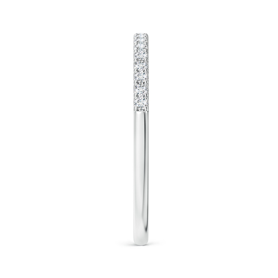 1.3mm GHVS Classic Diamond Half Eternity Women's Wedding Band in P950 Platinum side-2