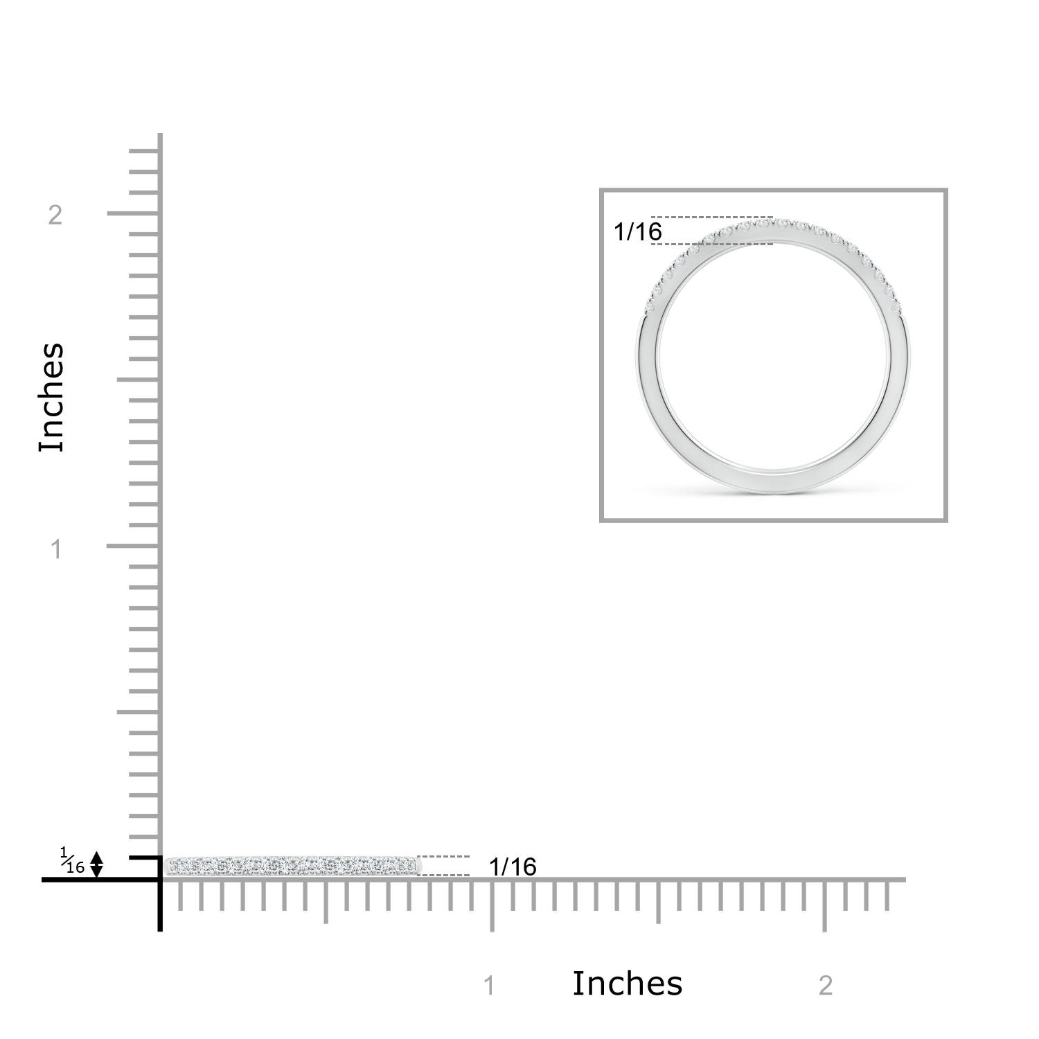 G-H VS / 0.18 CT / 14 KT White Gold