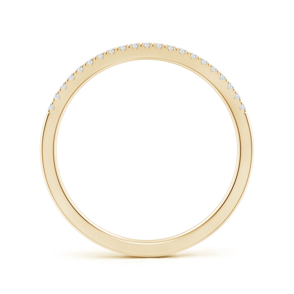 1mm GHVS Classic Diamond Half Eternity Women's Wedding Band in Yellow Gold side-1