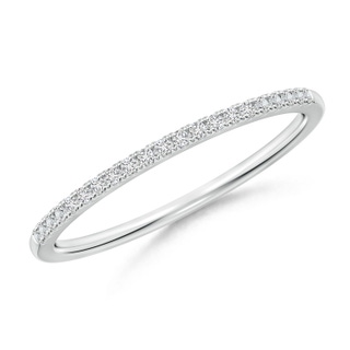 1mm HSI2 Classic Diamond Half Eternity Women's Wedding Band in White Gold