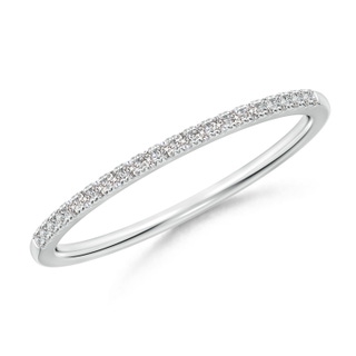 1mm II1 Classic Diamond Half Eternity Women's Wedding Band in White Gold