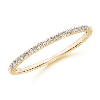 1mm II1 Classic Diamond Half Eternity Women's Wedding Band in Yellow Gold