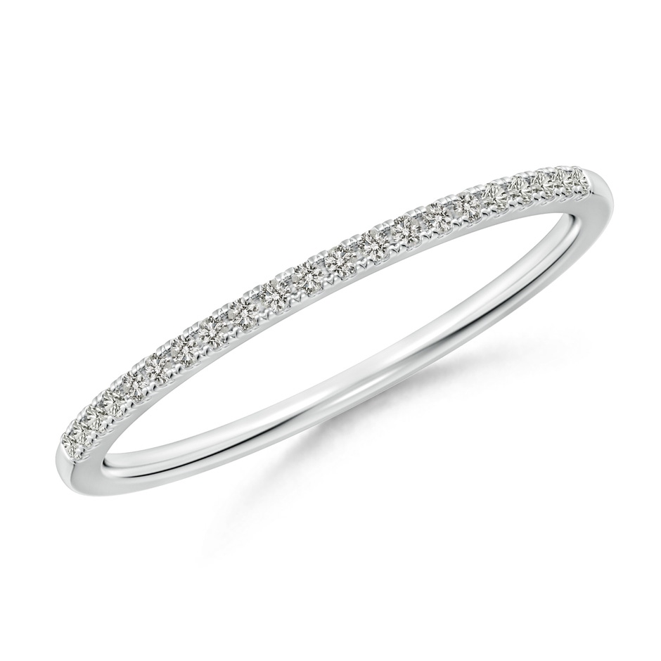 1mm JI2 Classic Diamond Half Eternity Women's Wedding Band in White Gold 