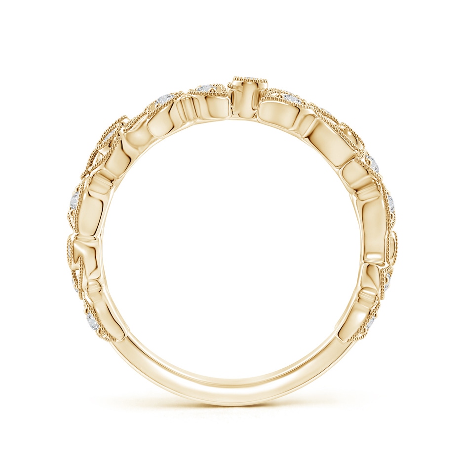 1.3mm HSI2 Nature Inspired Round Diamond Vine Band in 9K Yellow Gold product image