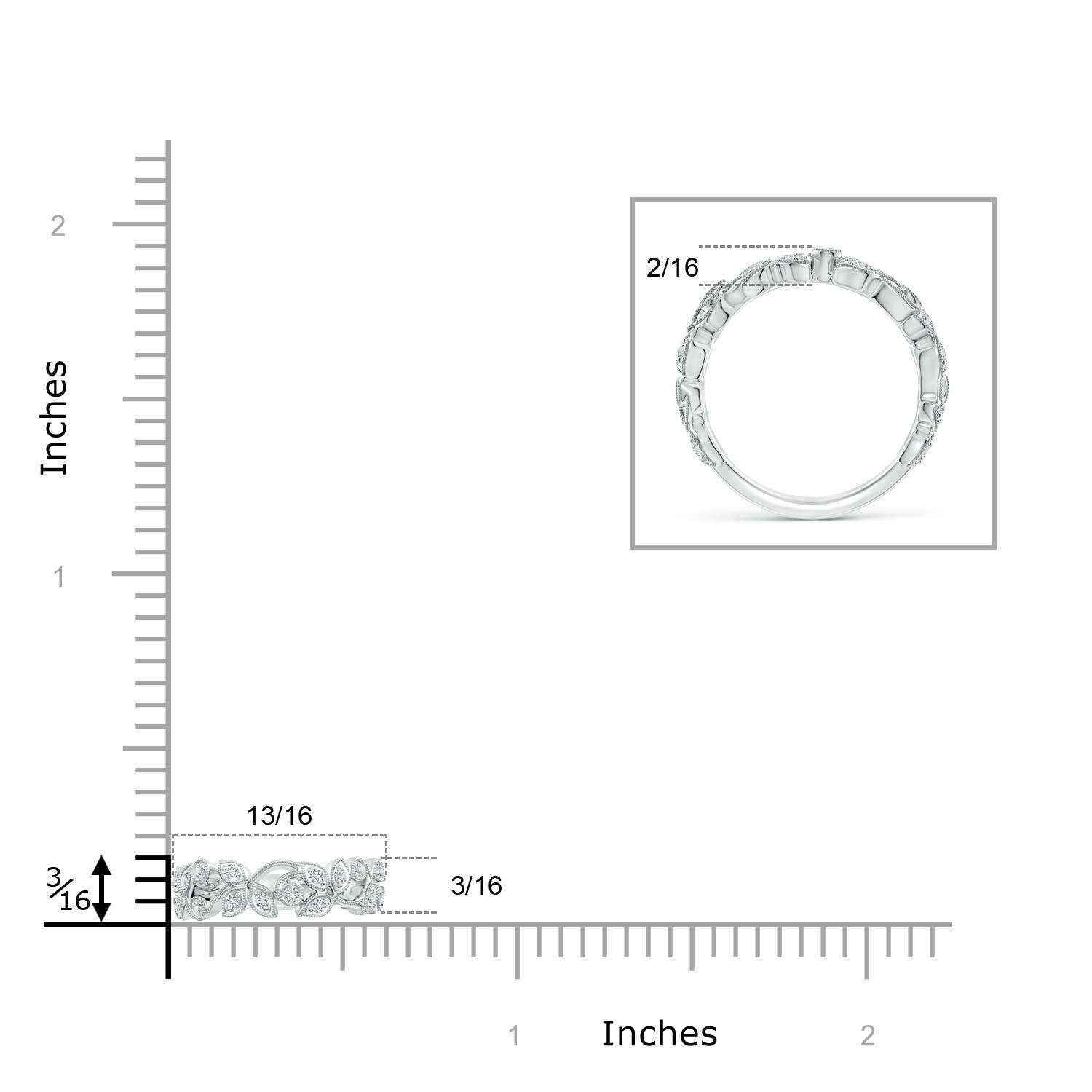 H, SI2 / 0.24 CT / 14 KT White Gold