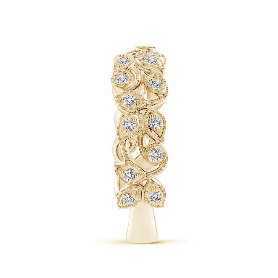 1.3mm IJI1I2 Nature Inspired Round Diamond Vine Band in Yellow Gold side-2
