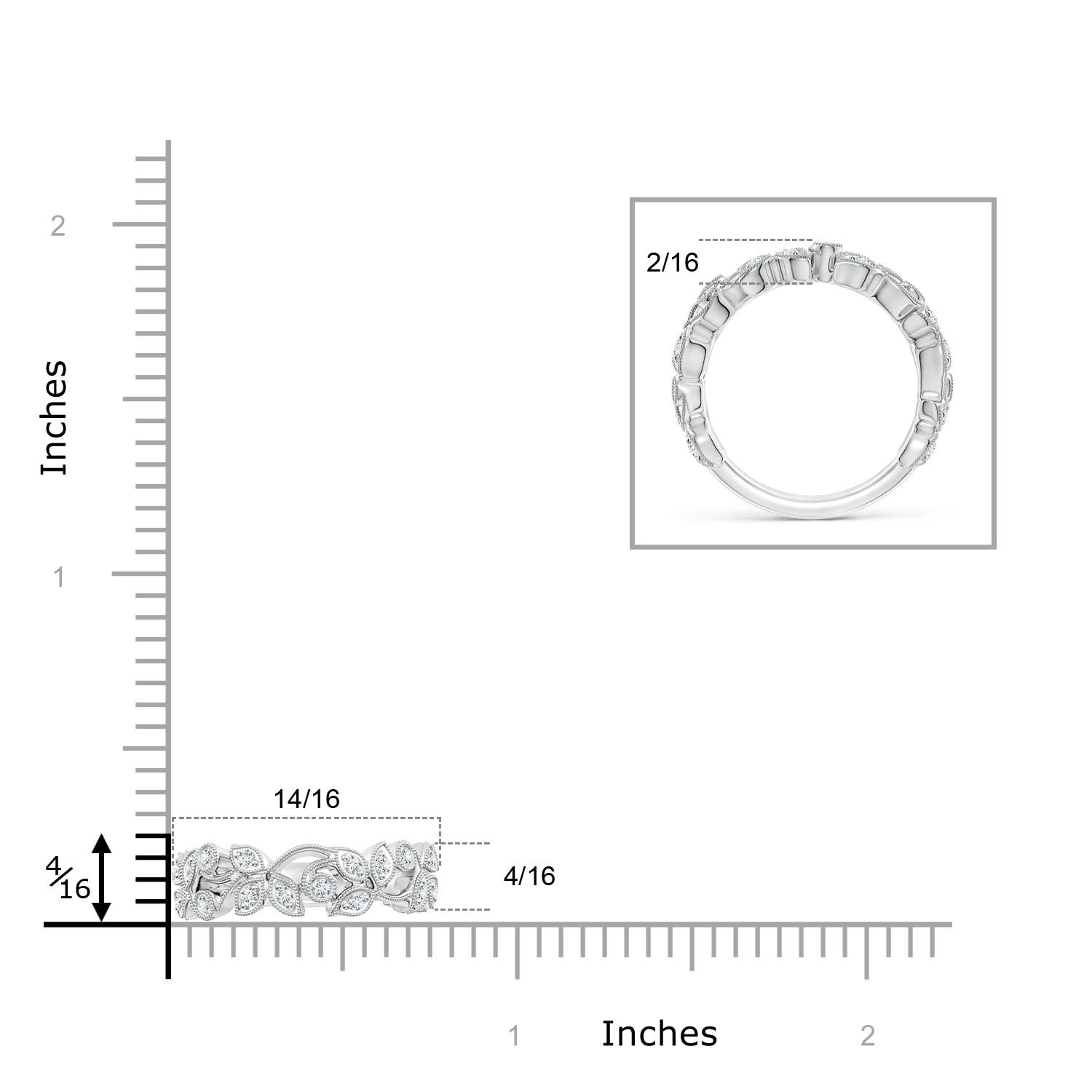 G, VS2 / 0.34 CT / 14 KT White Gold