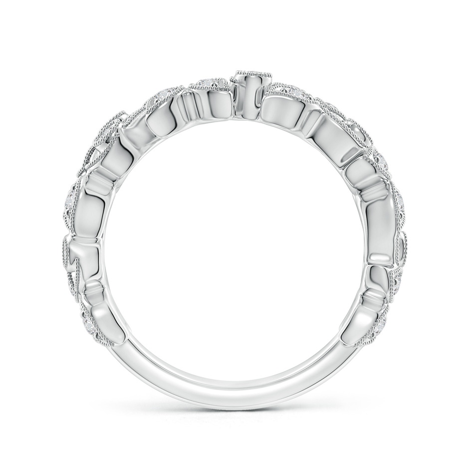 1.5mm HSI2 Nature Inspired Round Diamond Vine Band in White Gold side-1