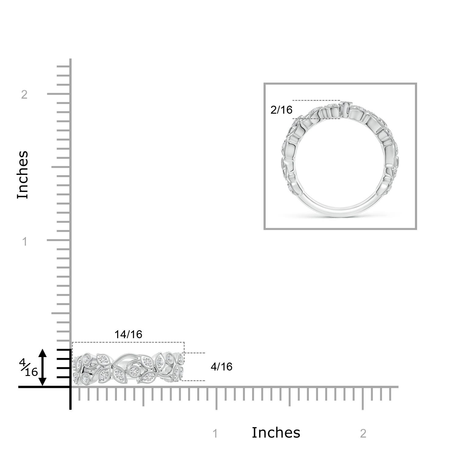 H, SI2 / 0.34 CT / 14 KT White Gold