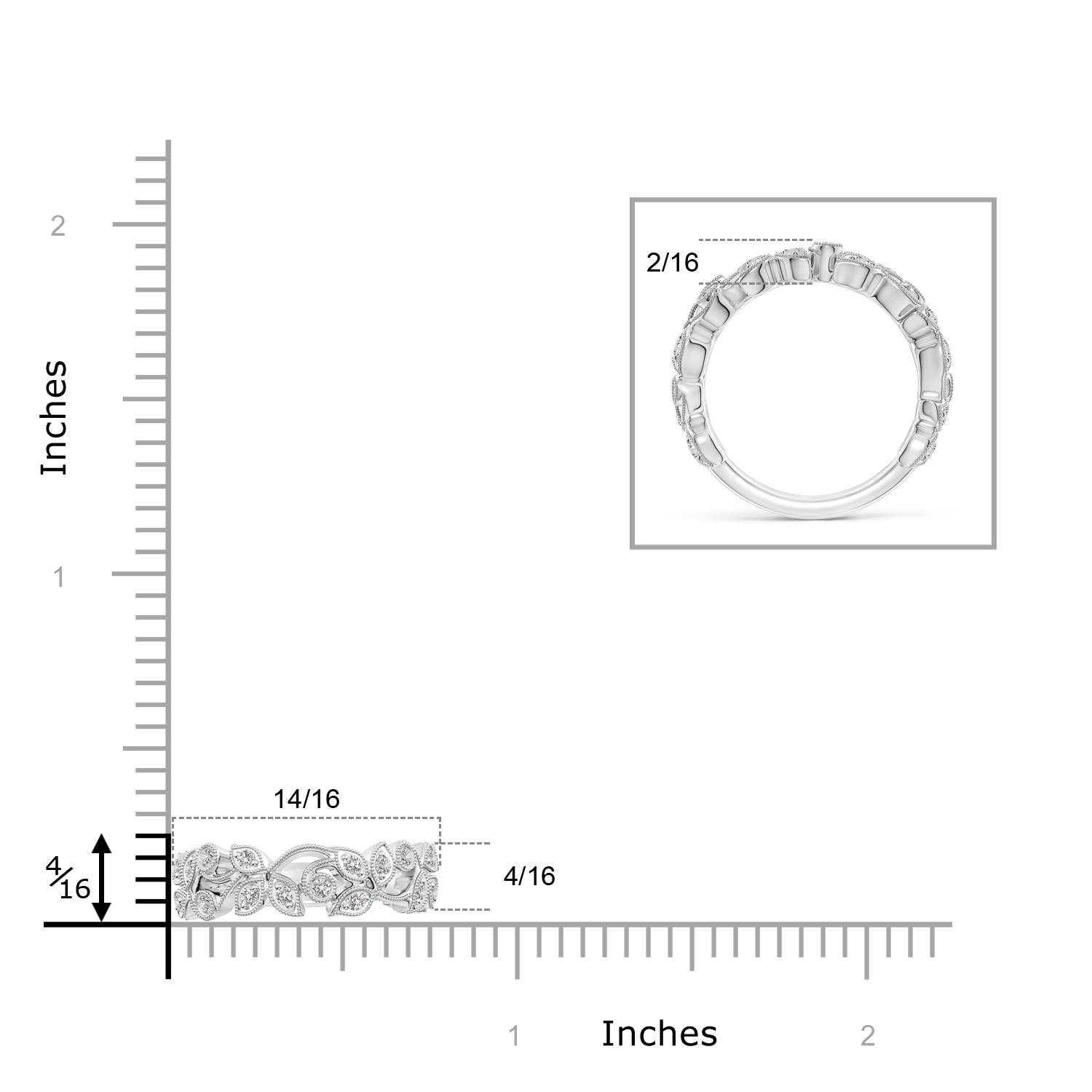 I-J, I1-I2 / 0.34 CT / 14 KT White Gold