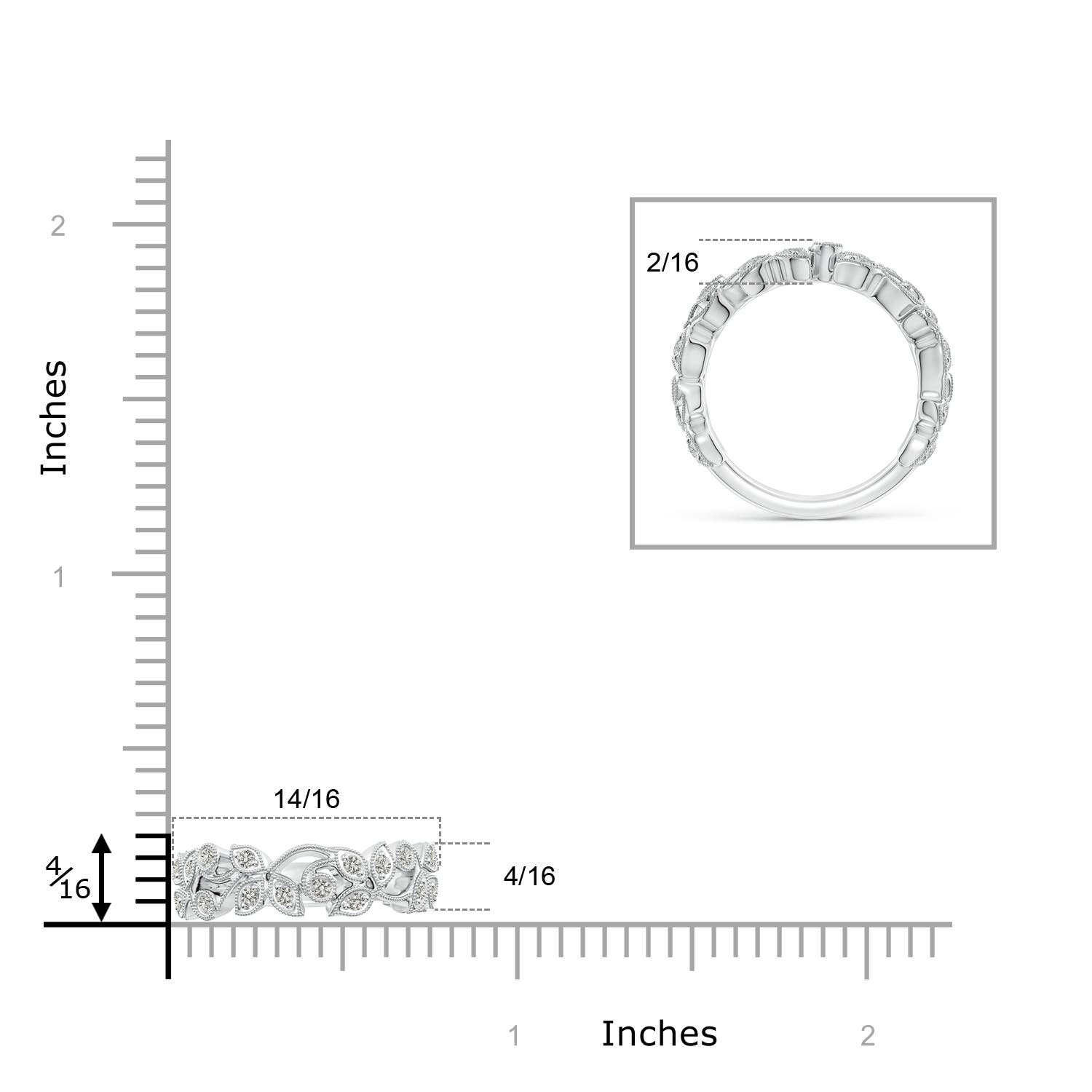 K, I3 / 0.34 CT / 14 KT White Gold