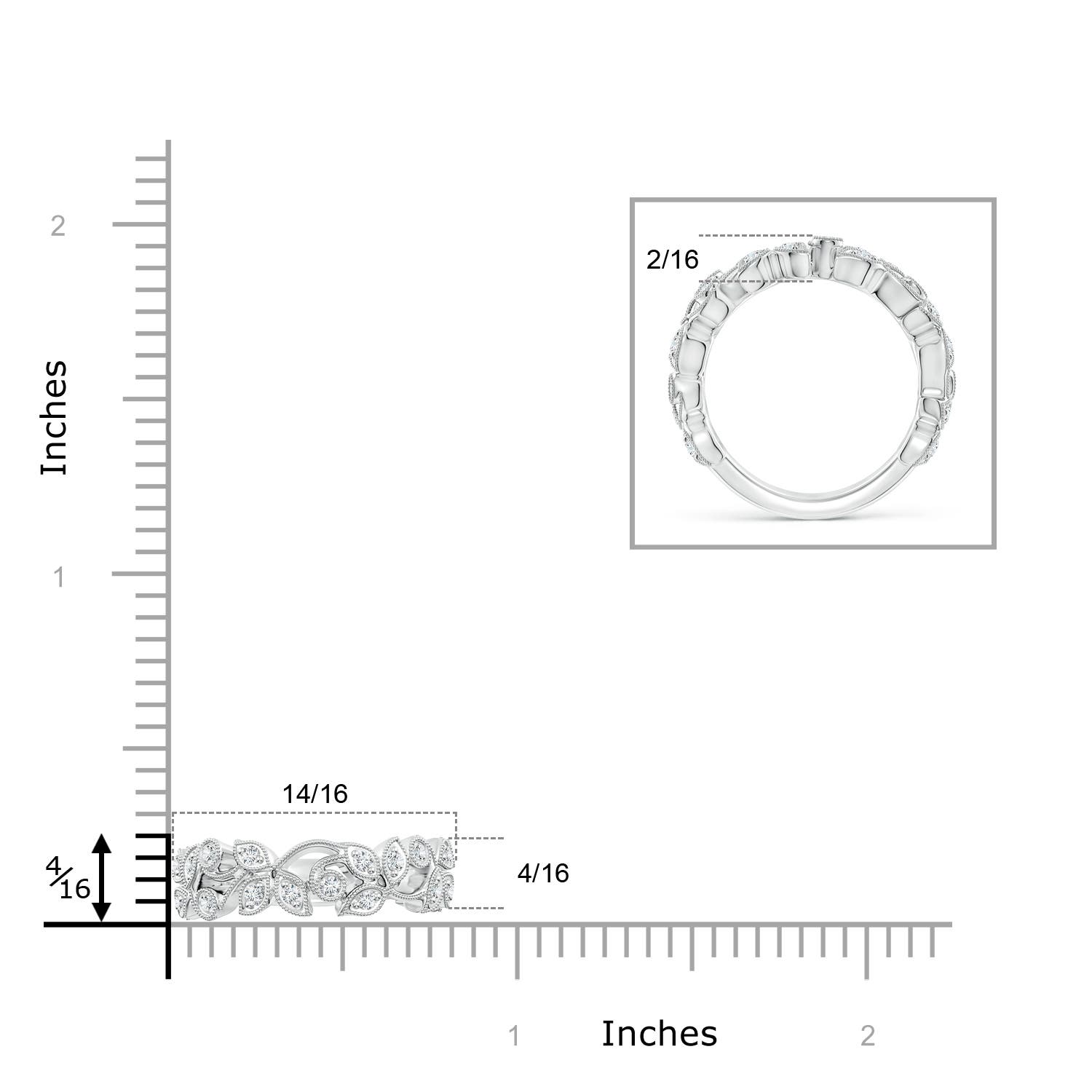 G, VS2 / 0.6 CT / 14 KT White Gold