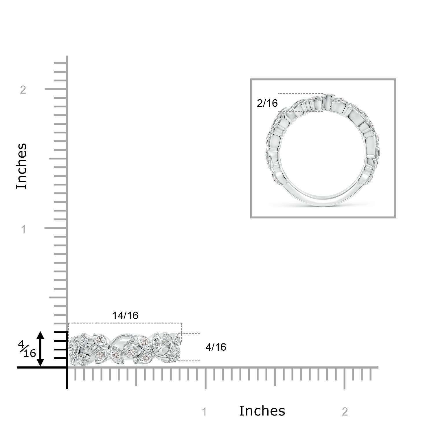 I-J, I1-I2 / 0.6 CT / 14 KT White Gold