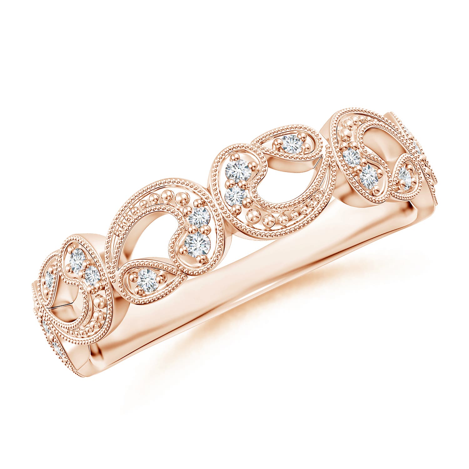 G-H VS / 0.11 CT / 14 KT Rose Gold