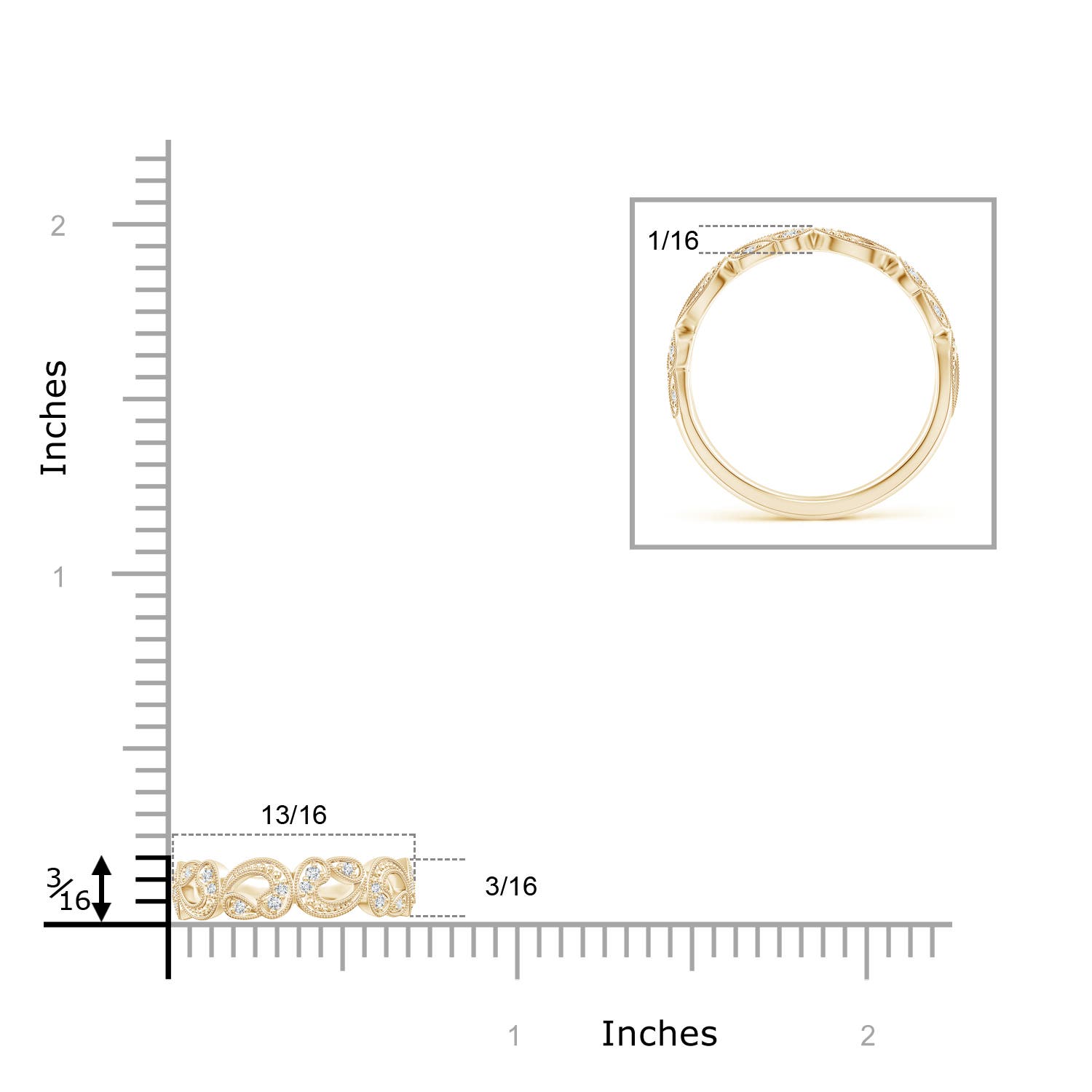 G-H VS / 0.11 CT / 14 KT Yellow Gold