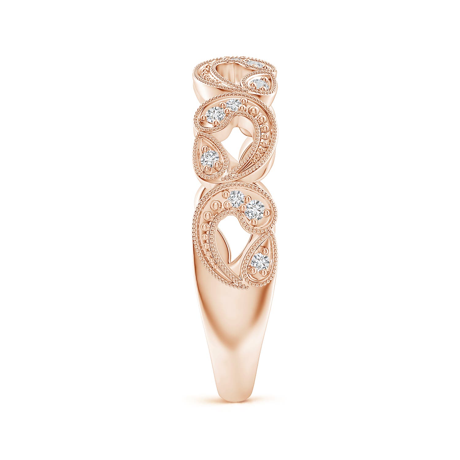 H, SI2 / 0.11 CT / 14 KT Rose Gold