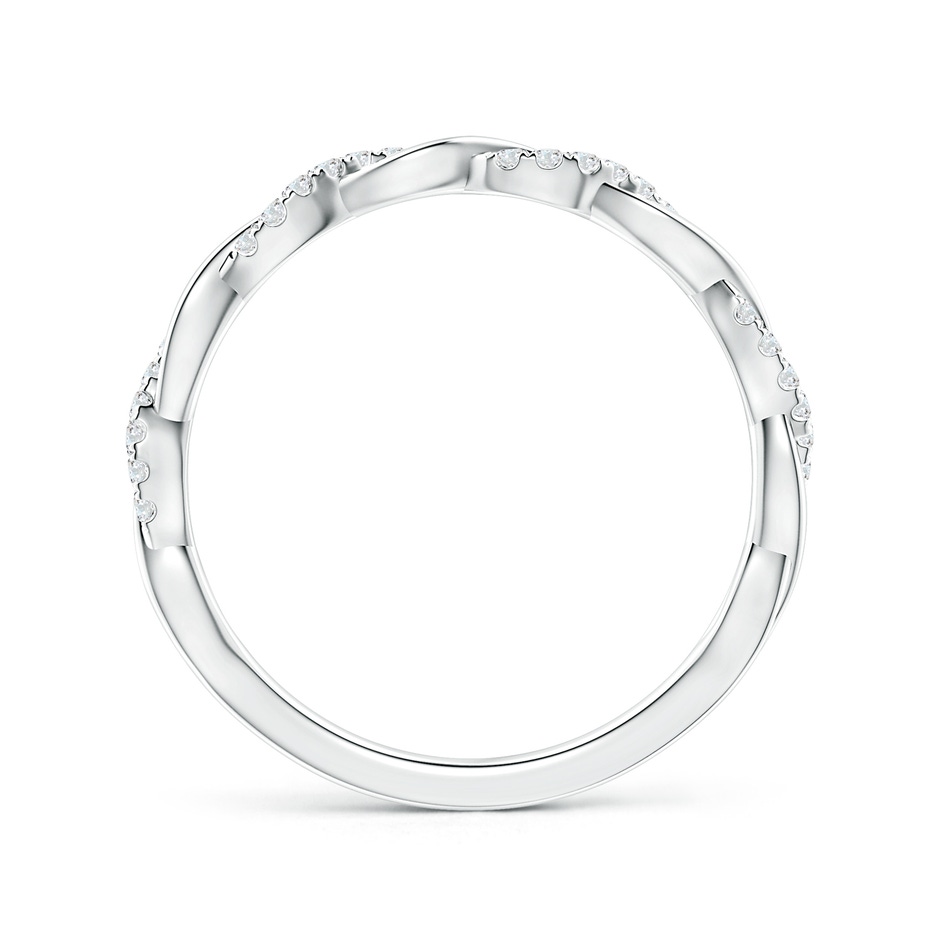 1mm GVS2 Pavé-Set Diamond Twist Band For Her in 9K White Gold side-1