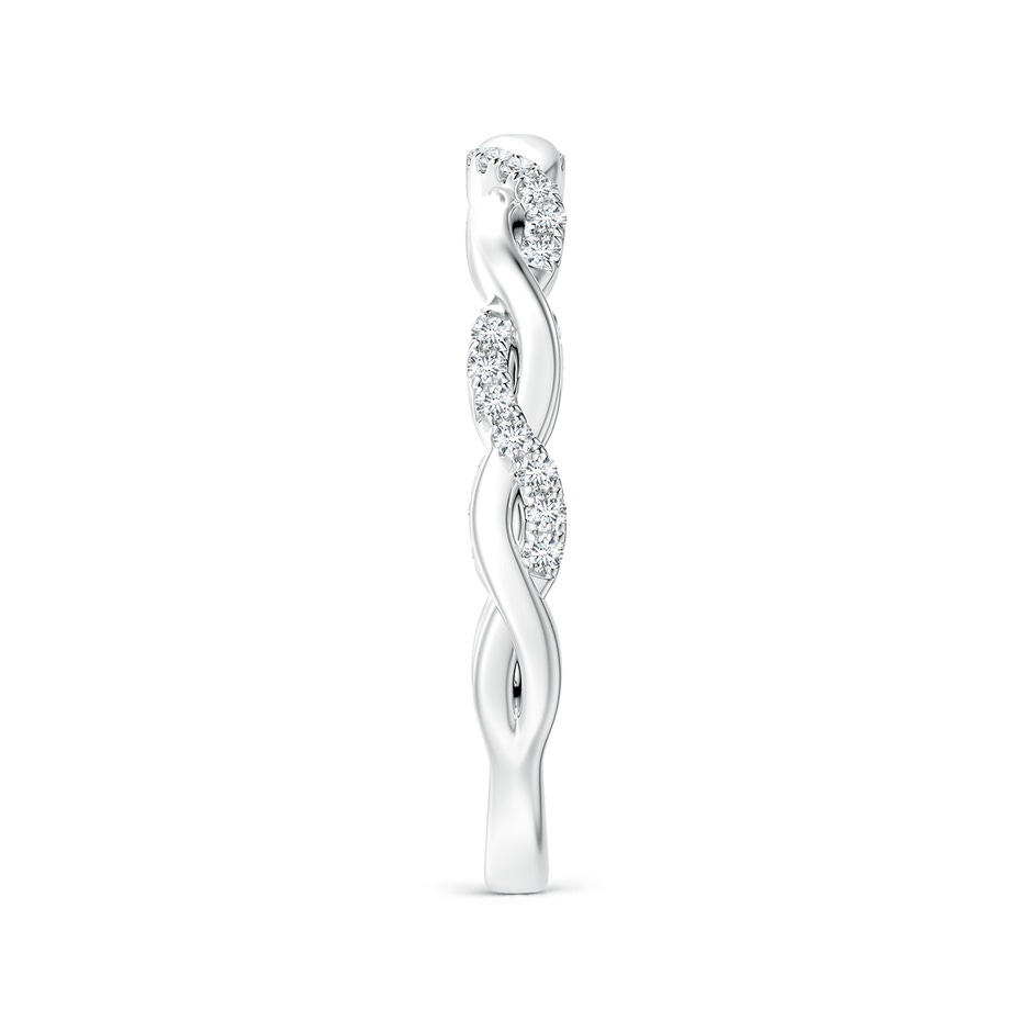 1mm GVS2 Pavé-Set Diamond Twist Band For Her in 9K White Gold side-2