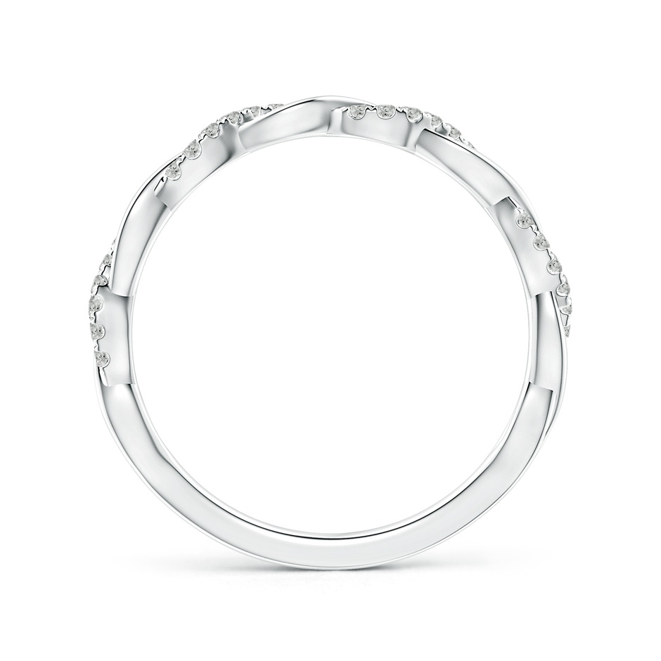 1mm KI3 Pavé-Set Diamond Twist Band For Her in 9K White Gold side-1