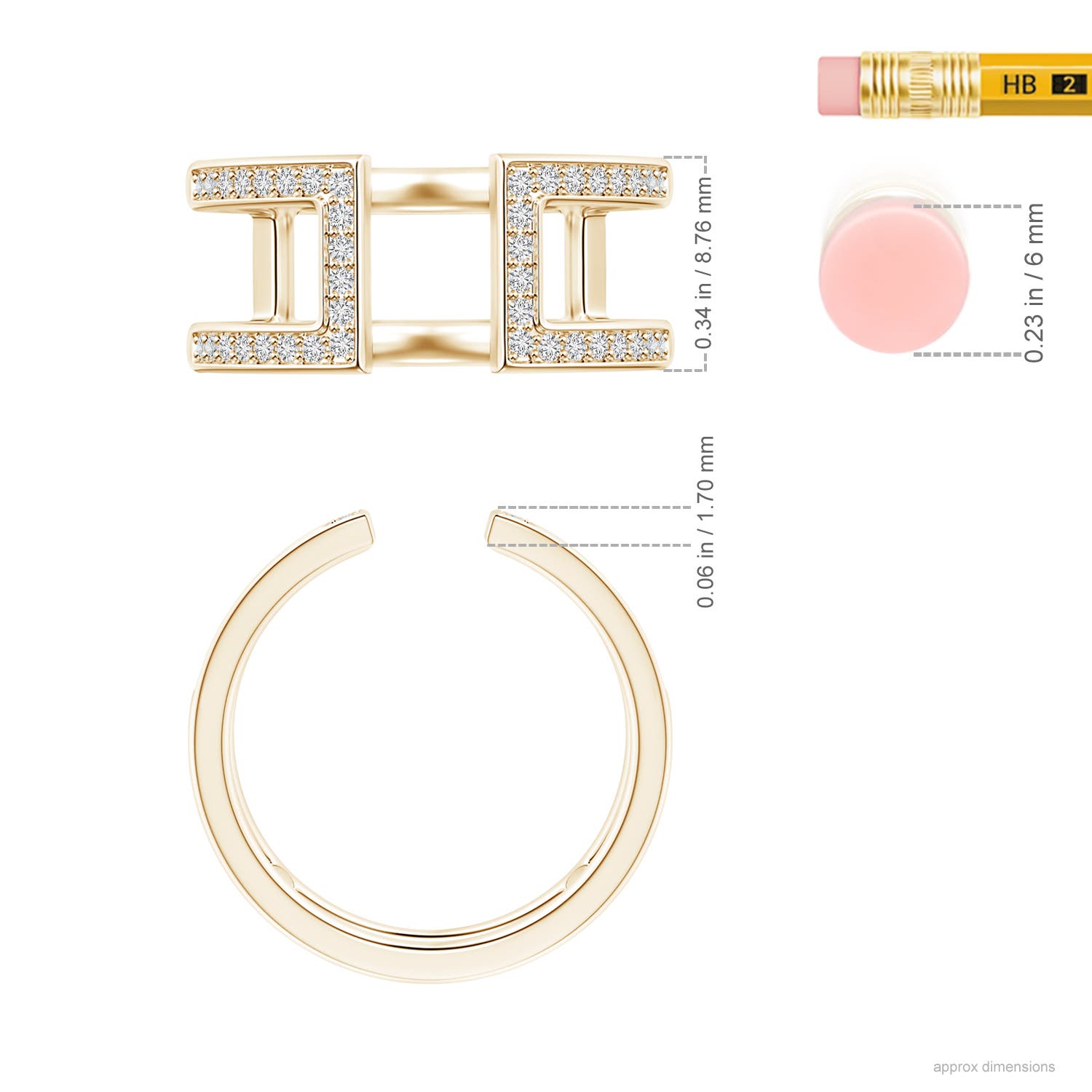 H, SI2 / 0.24 CT / 14 KT Yellow Gold