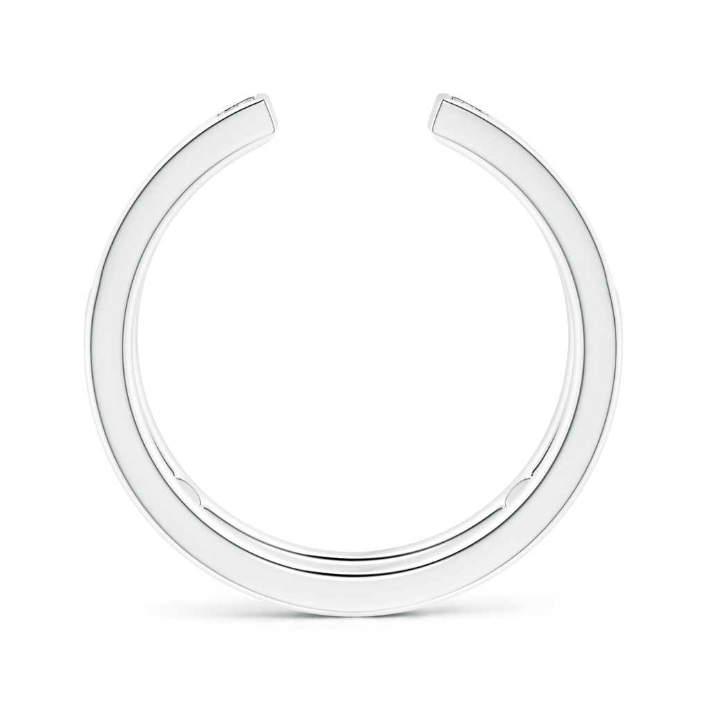 1.35mm GVS2 Pavé-Set Diamond Open Bar Ring in White Gold Side-1