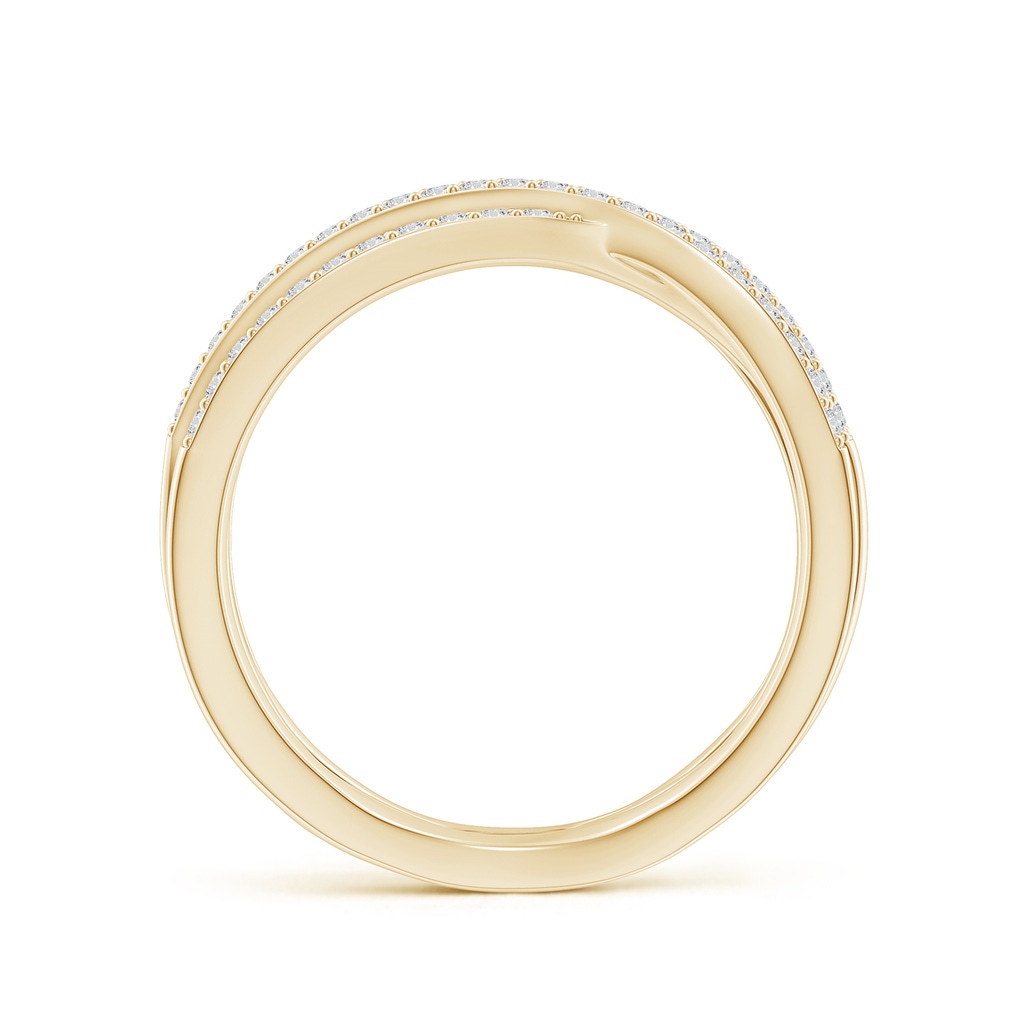 1.1mm HSI2 Entwined Diamond Wrap Ring in Yellow Gold Side 199