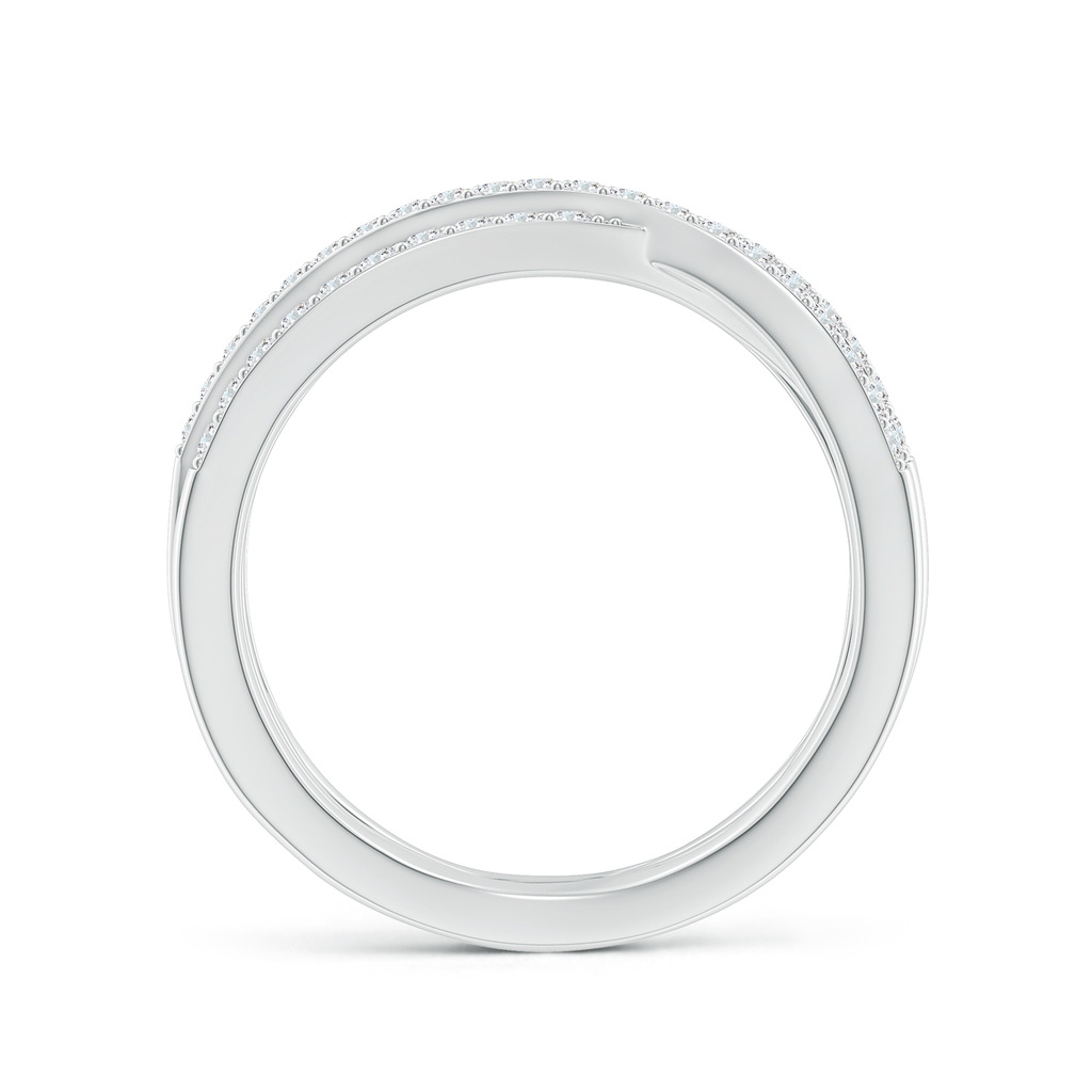 1.2mm GVS2 Entwined Diamond Wrap Ring in White Gold Side 199
