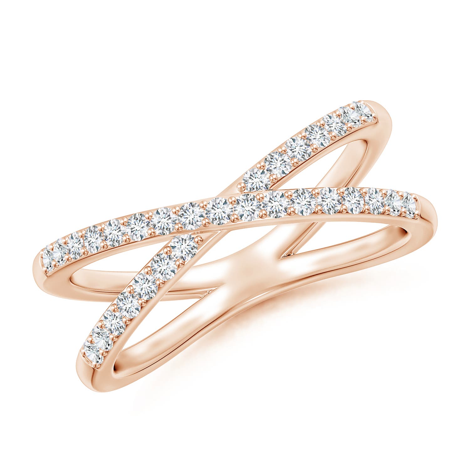 F-G, VS / 0.34 CT / 14 KT Rose Gold