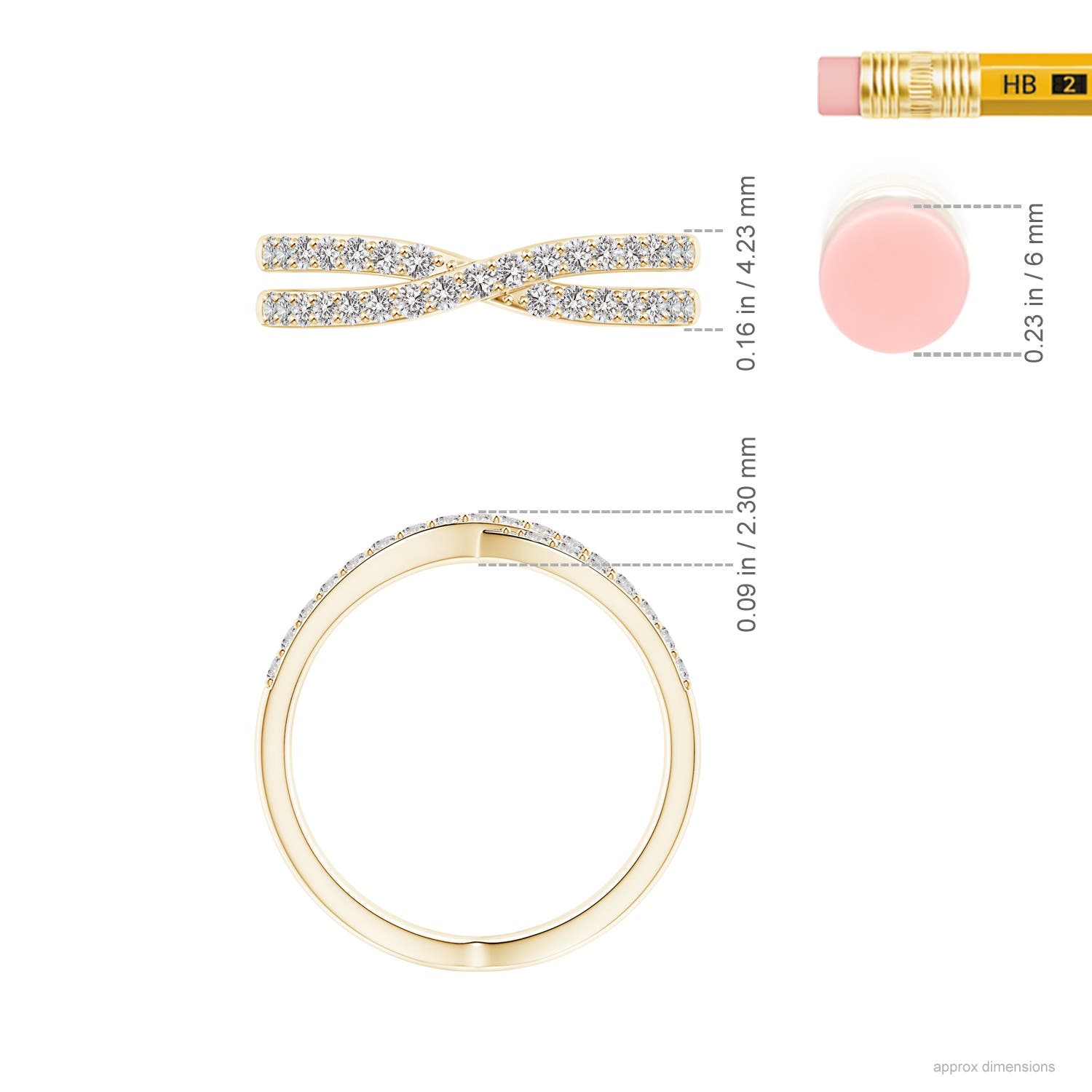 I-J, I1-I2 / 0.31 CT / 14 KT Yellow Gold