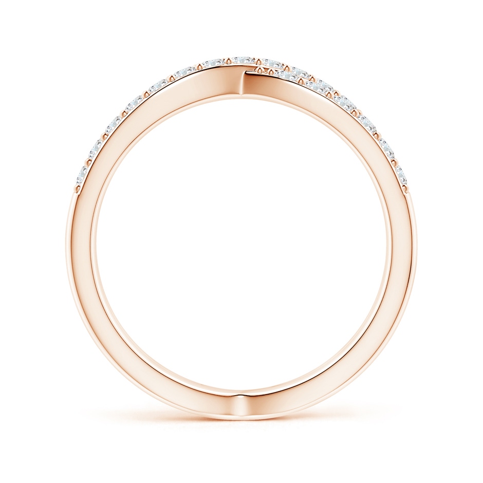 1.6mm GVS2 Diamond Crossover Wedding Band in Rose Gold side-1