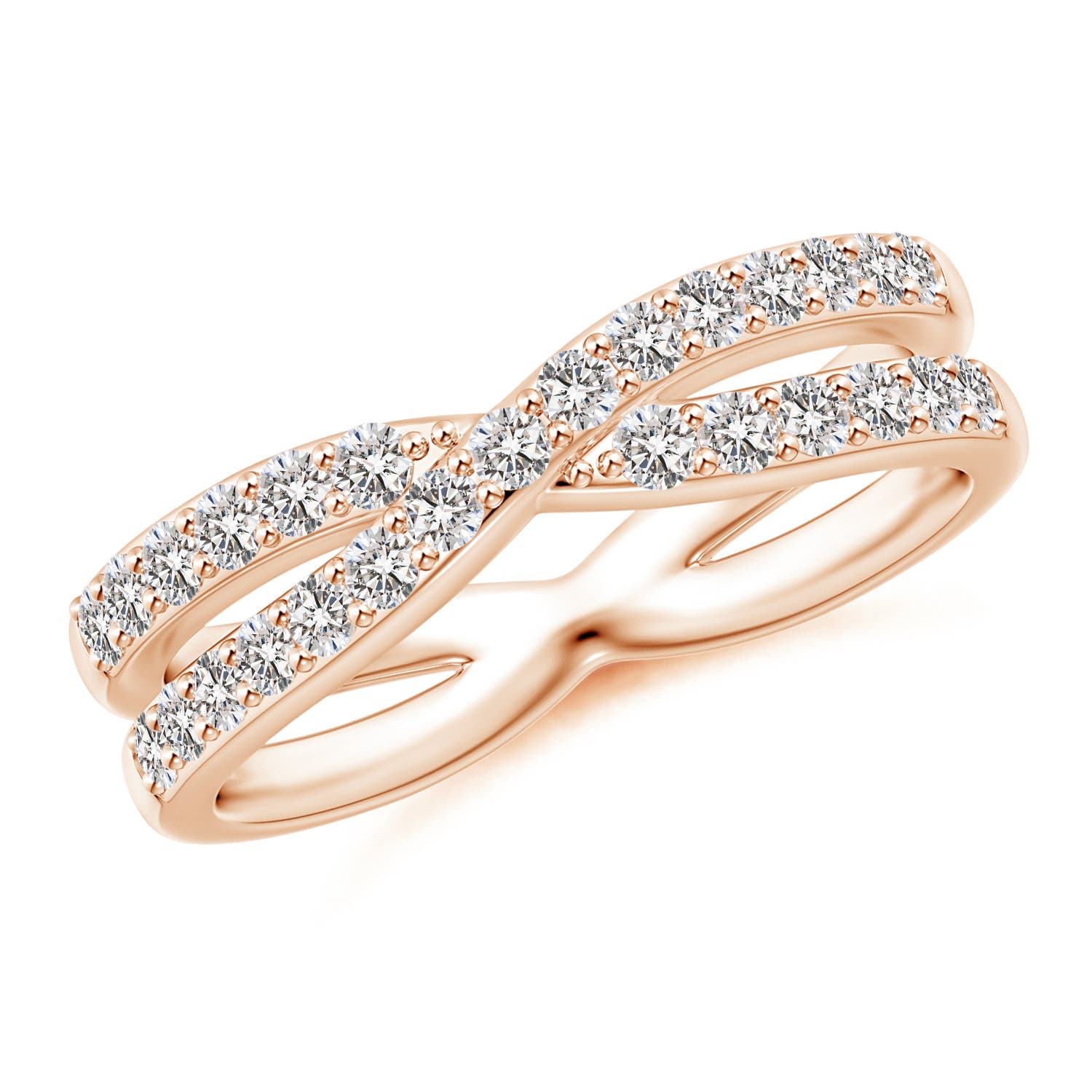 I-J, I1-I2 / 0.49 CT / 14 KT Rose Gold