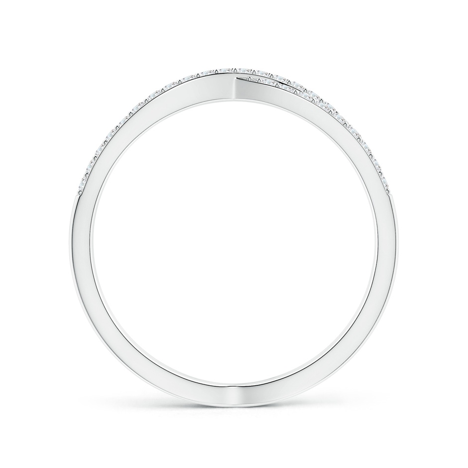 1mm GVS2 Diamond Crossover Wedding Band in White Gold side-1